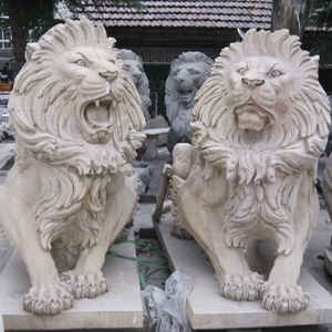 Scultura a grandezza naturale del leone di camminata della pietra scultura del leone di marmo nero <span class=keywords><strong>per</strong></span> il <span class=keywords><strong>giardino</strong></span> all'aperto - Product Image 2
