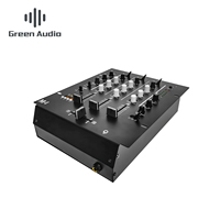 GAX-DM4 OEM ODM Console de mixage audio stéréo professionnelle 4 canaux avec carte son, pour la maison, le karaoké, la scène, le DJ