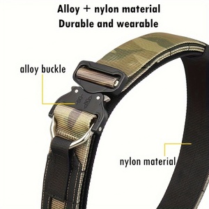 Cinturón Táctico de Nailon de Liberación Rápida, Diseño de Trenzado Elegante, Hebilla de Metal para Deportes al Aire Libre, Combate, Seguridad, Entrenamiento, Uso Diario - Product Image 5