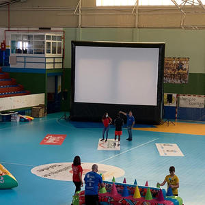 Grand écran de cinéma gonflable Portable, 16ft, Commercial, extérieur, projecteur de film, lumens - Product Image 6