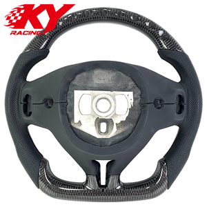 Volant sport en cuir et fibre de carbone personnalisé pour Maserati Ghibli Levante Granturismo Quattroporte - Product Image 3