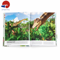 Livre sur la nature pour enfants en couverture rigide A4, impression couleur personnalisée avec des images d'arbres, de feuilles, de fleurs et de graines