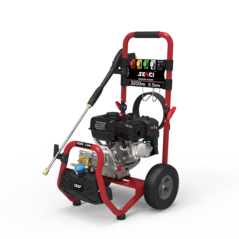 Senci เครื่องล้าง3200psi แรงดันสูงถังน้ำมันเบนซินไร้สาย SCGPW3200H-G เครื่องซักผ้าแรงดันสูงอุปกรณ์ไฟฟ้า