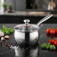Marmite à soupe Lennon Classic en titane pur non revêtu, capacité 3-4L, pour aliments pour bébés, camping et cuisine