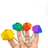 Stock US - Livraison Gratuite en 3-7 Jours - Porte-clés Spinner 3D Imprimé - Jouet Anti-Stress Personnalisé - Gadget Sensoriel pour les Mains