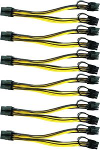 8-Pins Mannelijke Gpu-Splitterkabel Dubbele 8-Pins (6 + 2) Pcie-Voedingskabel Pvc-Connector Voor Elektronische Pci Express Grafische Kaart - Product Image 3