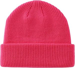 Gorro de punto acrílico grueso y cálido para hombres y mujeres, gorros diarios con puños para <span class=keywords><strong>invierno</strong></span> - Product Image 6