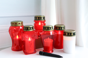 Fournisseur de bougies en gros, bougies LED sans fumée, électriques, décoration d'église, bougies de cimetière - Product Image 2
