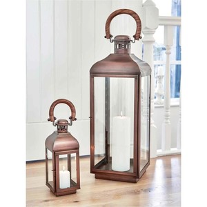 Metal Candle Lantern Customize Logo Hanging Lantern Old Vintage Design <b>Iron</b> Metal Wrought Floor Lantern for Wedding Decor - Product Image 2