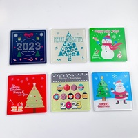 Les sous-verres de Noël en acrylique acceptent de personnaliser pour le festival Thanksgiving Halloween Anime Merchandise Lucite Coaster Sets