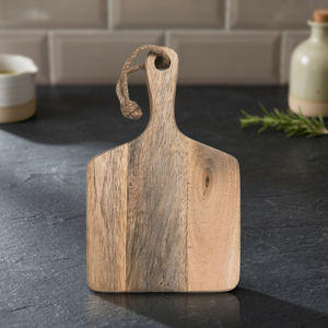 Tabla de Cortar de Madera Rectangular con Asa, Acabado Natural - Product Image 4