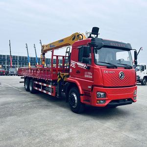 รถบรรทุกติดเครนตู้บรรทุกพิเศษ Dongfeng 6x4 พร้อมเครนยก Xugong 12 ตัน สำหรับขนส่งวัสดุก่อสร้าง - Product Image 3