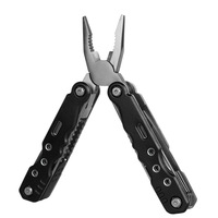 Pince multifonction pliable d'extérieur rouge, outil de survie portable, couteau combiné, pince à bec effilé pour camping et réparation, Chine
