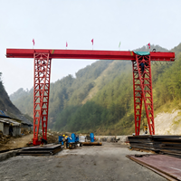 Modèle MHh Wan Long 16T Max. Grue portique de 9 m à 12 m de portée avec contrôle PLC et moteur pour les aires de manutention, les ports et les quais