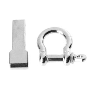 Grillete de acero inoxidable ajustable con hebilla de supervivencia, accesorio de aparejo para pulsera de paracord, uso general - Product Image 3