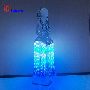 Falda de fiesta de luz luminosa LED a todo color Falda brillante intermitente con Ideal para <span class=keywords><strong>baile</strong></span> de salón, fiestas Rave, festivales - Product Image 6