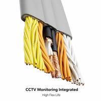 Câble de voyage plat blindé TVVBP 3x0,75 mm, conducteur en cuivre, isolation en PVC flexible, gaine en PVC élastique pour usage industriel