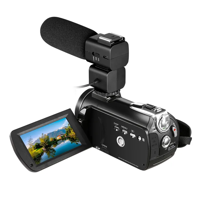 フラッシュ収納ズームカード寸法ビデオデジタルビデオカメラ4 5500kプロのビデオカメラ