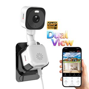 Cámara <span class=keywords><strong>WiFi</strong></span> de Doble Lente y Doble Vista de 6MP, O-Kam Pro, Visión Nocturna a Todo Color, Detección Humana por IA, Audio Bidireccional, Cámara <span class=keywords><strong>WiFi</strong></span> 2.4 y 5G - Product Image 1
