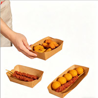 Boîte d'emballage alimentaire réutilisable, écologique, imperméable et portable, style dossier, pour poulet frit, frites et hamburgers