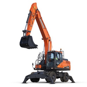 Excavadoras de Ruedas Usadas <span class=keywords><strong>Doosan</strong></span> DH210W de 21 Toneladas, Excavadora de Ruedas Coreana Original Dh150w-7 /dh210/140w/210w en Venta - Product Image 4