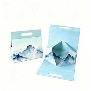 Triangle Recycled Cosmetic Box Luxury Rigid Cardboard Magnetic Folding Gift Box Custom Logo Eco Friendly <b>Paper</b> <b>Packaging</b> - Product Image 6