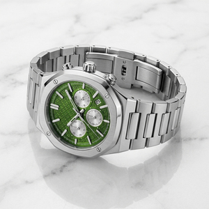 นาฬิกาข้อมือผู้ชายดีไซน์ใหม่ นาฬิกาควอตซ์หรูหราสั่งทำพิเศษ ตัวเรือนสแตนเลสสตีล กันน้ำ เรืองแสง สำหรับผู้ชาย - Product Image 3