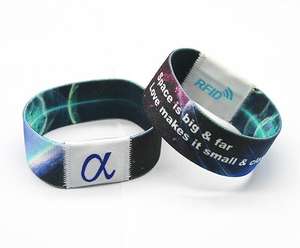Pulseras elásticas personalizadas RFID de 13,56 MHz, pulseras elásticas NFC, pulseras pasivas para actividades - Product Image 1