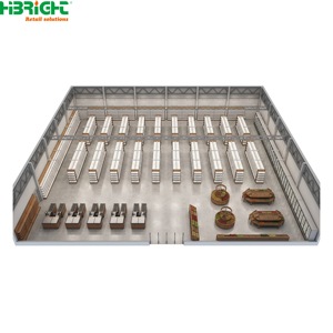 Estanterías Resistentes para Supermercados, Exhibidores de Venta al por Menor, Estanterías Independientes para Tiendas de Abarrotes, ODM OEM - Product Image 1