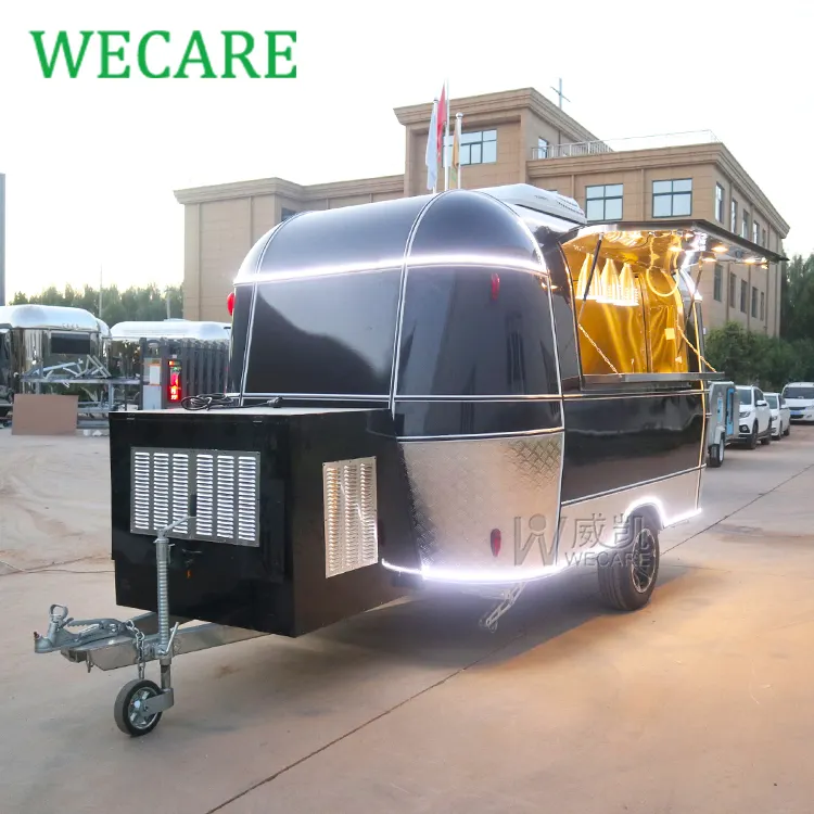 Wecare Catering yemek römorku kişiselleştirilmiş bira sepeti seyyar gıda tezgahı mutfak gıda kamyon