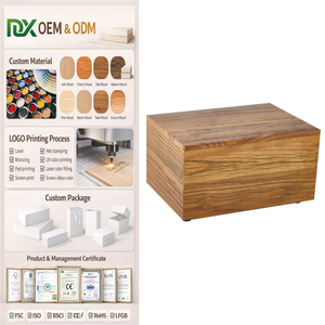 Urne in Legno per Ceneri Umane, Urna Cineraria per Adulti con Croce, Mini Urna Commemorativa, Ataúdes de Madera - Product Image 1