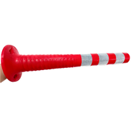 Poteau de signalisation de stationnement routier flexible incassable avec plastique réfléchissant de qualité ingénieur, poteau souple en PU