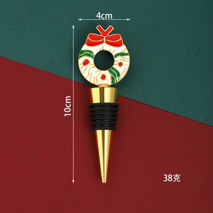 Tapón <span class=keywords><strong>de</strong></span> Vino Navideño con Diseño <span class=keywords><strong>de</strong></span> Duende y Papá Noel, <span class=keywords><strong>Rojo</strong></span>, <span class=keywords><strong>de</strong></span> Grado Alimenticio, para Conservar el Vino, Regalo - Product Image 6