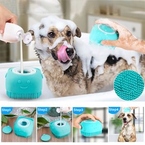 Promotion Dog Bath Silicone Showering Shampoo Puppy Massage Rubber <b>Brush</b> for <b>Pets</b> - Product Image 4