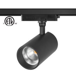 Luz de Riel LED con Certificación ETL, Zoom Ajustable, 10w 20w 30w 40W, Sistema de 3 Cables, Luz de Riel LED COB Enfocable para Museos, Exposiciones y Galerías - Product Image 1