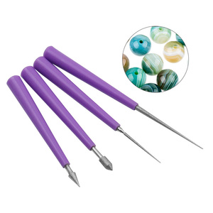4Pcs Needle File Sets Beading Hole Enlarger <strong>Tools</strong> Diamond Pearl Glass <strong>Beads</strong> Reaming File <strong>Reamer</strong> Burr Jewelry <strong>Tools</strong> - Product Image 1
