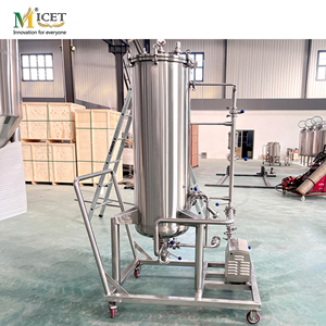 Système de brassage mobile en acier inoxydable avec pompe sanitaire et réservoir de brassage à sec en circuit fermé pour l'infusion de houblon dans la fabrication de bière artisanale - Product Image 5