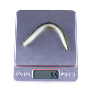 वेई मछली पकड़ने वाला कृमि बास स्नान 115 मिमी 5.5 ग्राम प्लास्टिक नरम मछली पकड़ने वाली घास 8 pcs/boot - Product Image 5