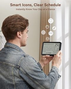 <b>Digital</b> Radio Alarm <b>Clock</b> Wireless Snooze Table Thermometer Electronic Smart Desktop Large Day Date Calendar <b>Digital</b> <b>Wall</b> <b>Clock</b> - Product Image 4