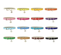 Collier de chien en cuir PU pour chien chat réglable doux respirant coton rembourré collier de chiot avec boucle en alliage collier classique pour chien