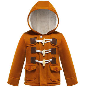 Vestes pour bébés garçons, manteau chaud en coton pour enfants de 1 à 5 ans, avec fermeture éclair, trois boutons, à capuche, vêtements décontractés pour enfants de 1 à 5 ans - Product Image 1