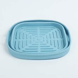 New Square Round Foldable Reusable Non-stick <b>Airfryer</b> Silicone <b>Liners</b> Kitchen Silicone Pot Baking Pan Stocked - Product Image 2