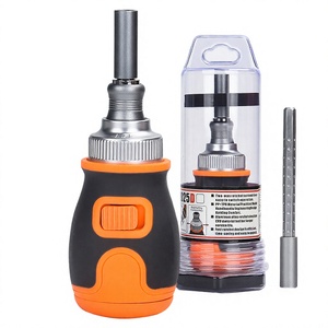 Ratcheting <b>Screwdriver</b> Set 8 In 1 Extendable With Phillips Bit Anti Slip Handle For Diy Repair Tools - Product Image 1