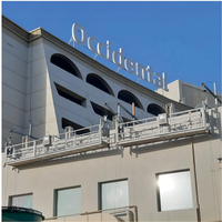 Plataforma de Trabajo Suspendida de Aleación de Aluminio Pintada, Elevador de Góndola para Construcción ZLP500 ZLP630 Galvanizado en Caliente