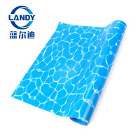 Liner de piscine en membrane PVC Landy, imperméable, résistant au chlore, pour piscines hors sol