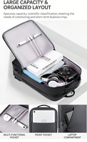 Sac à dos pour ordinateur portable, imperméable, écologique, avec logo personnalisé, durable, avec port de charge USB pour l'université