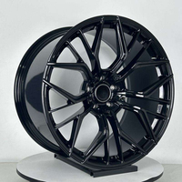 Rines HZH de Aleación Forjada de 18-24 Pulgadas con Acabado Negro y Diseño Multirradio para Audi TT RSQ8 RS7 RS6 RS5 RS4