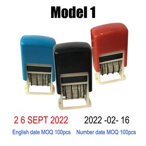 Office <strong>Number</strong> English French Self Inking Date Stamp Month <strong>Year</strong> for Notary Journal Dairy 3mm 4mm - Product Image 2