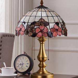 โคมไฟตั้งโต๊ะสไตล์ยุโรป ดีไซน์ทันสมัย ทำจากทองเหลือง ปรับความสว่างได้ พร้อมตกแต่งด้วยเปลือกหอยแบบทิฟฟานี่ เหมาะสำหรับห้องนั่งเล่น ห้องนอน และโต๊ะข้างเตียง - Product Image 2