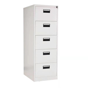 Yangpinhui Filing Cabinet 460mmx620mm 4 Layers <b>With</b> <b>Lock</b> Office Storage Drawer Cabinet - Product Image 3